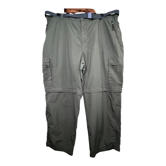 REI Sahara Olive Green Cargo Convertible Pants Size 22W - Picture 1 of 9